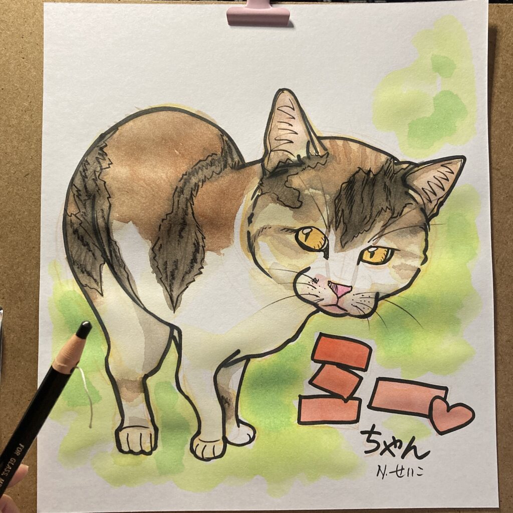 ニャンコの似顔絵