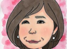 木下容子さん似顔絵