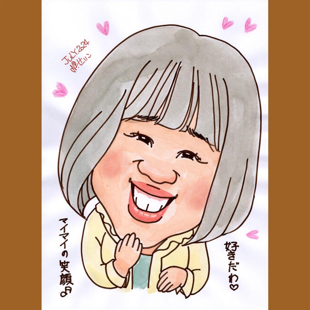 伊藤修子さん似顔絵