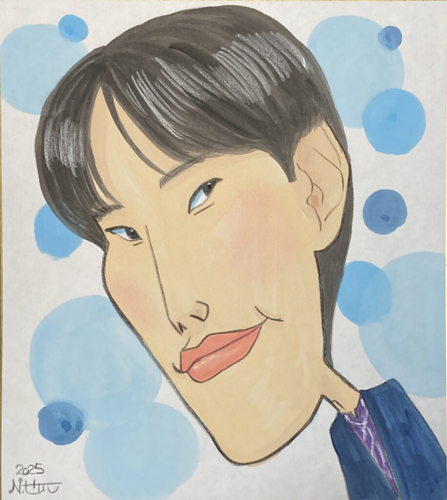 坂口涼太郎さん似顔絵