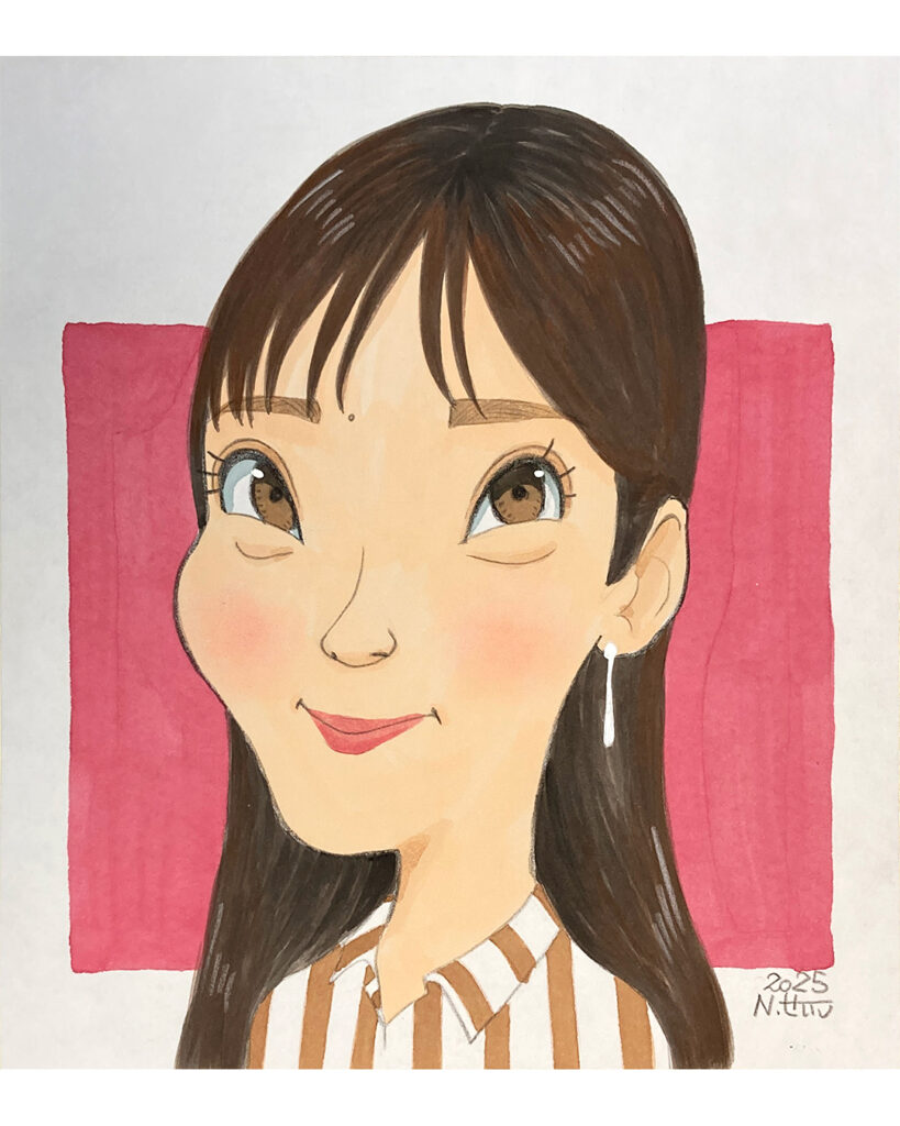 中山エミリさん似顔絵