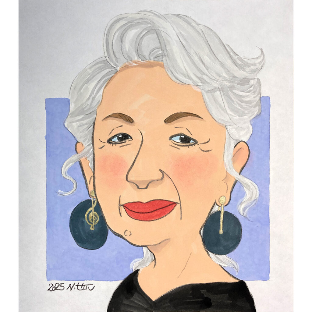 草笛光子さん似顔絵