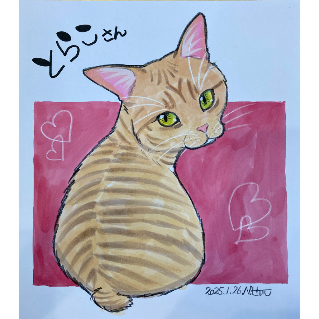 ニャンコ似顔絵