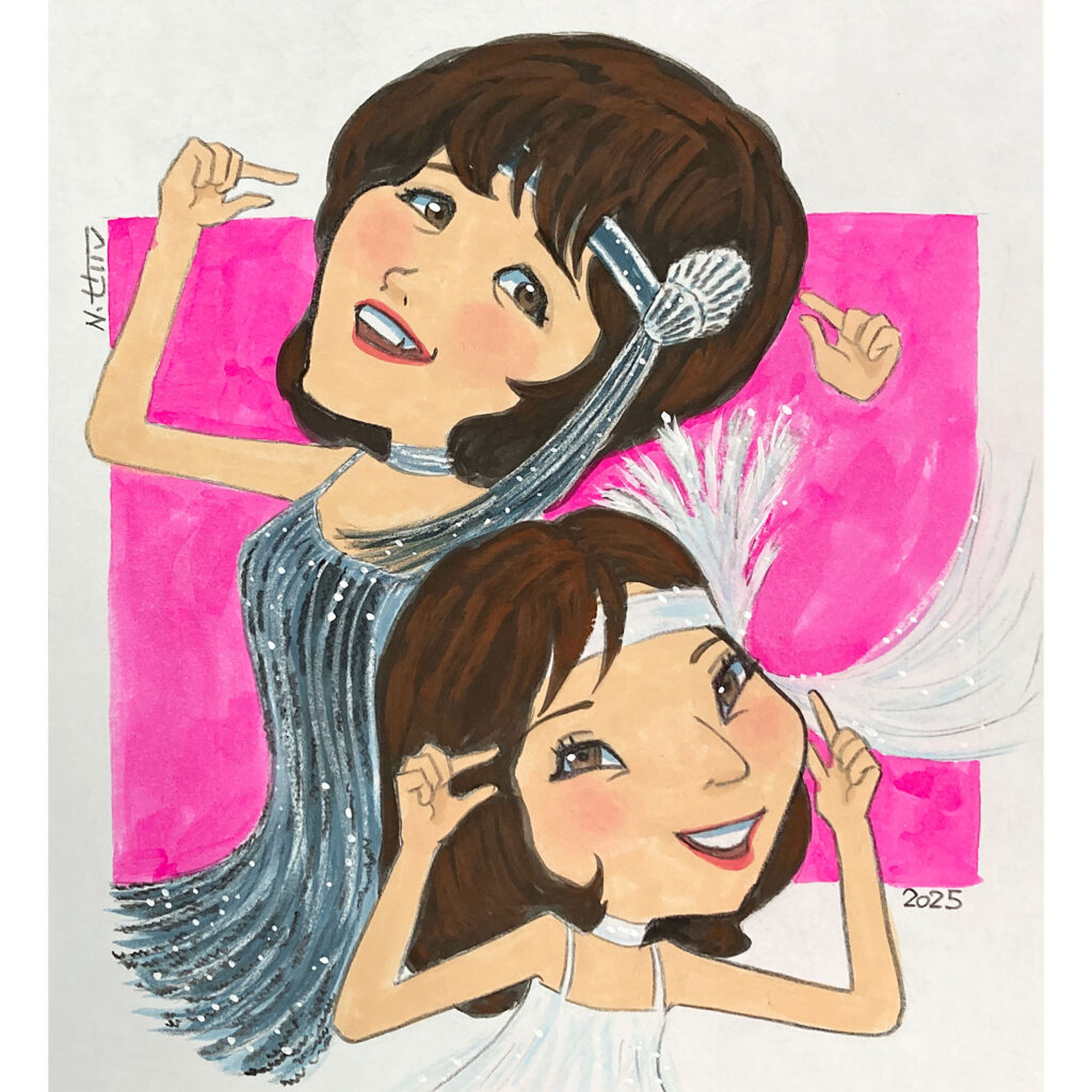 ピンクレディー似顔絵