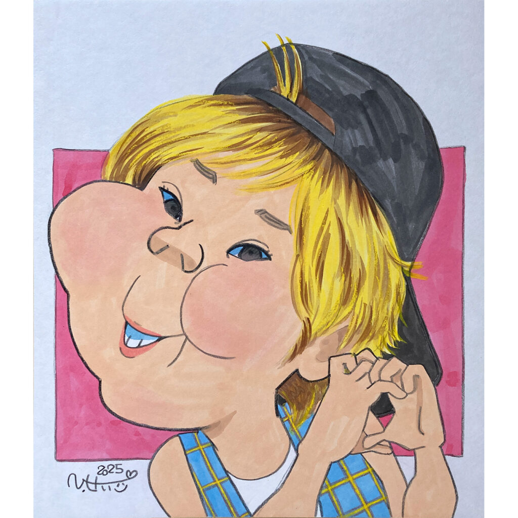 楽しんご似顔絵