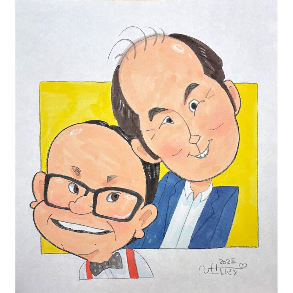 トレンディエンジェルさん似顔絵