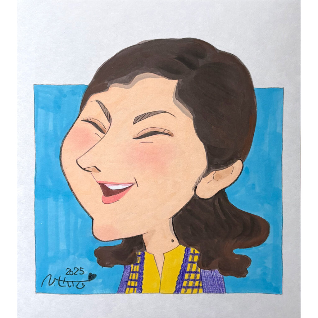 常盤貴子さん似顔絵