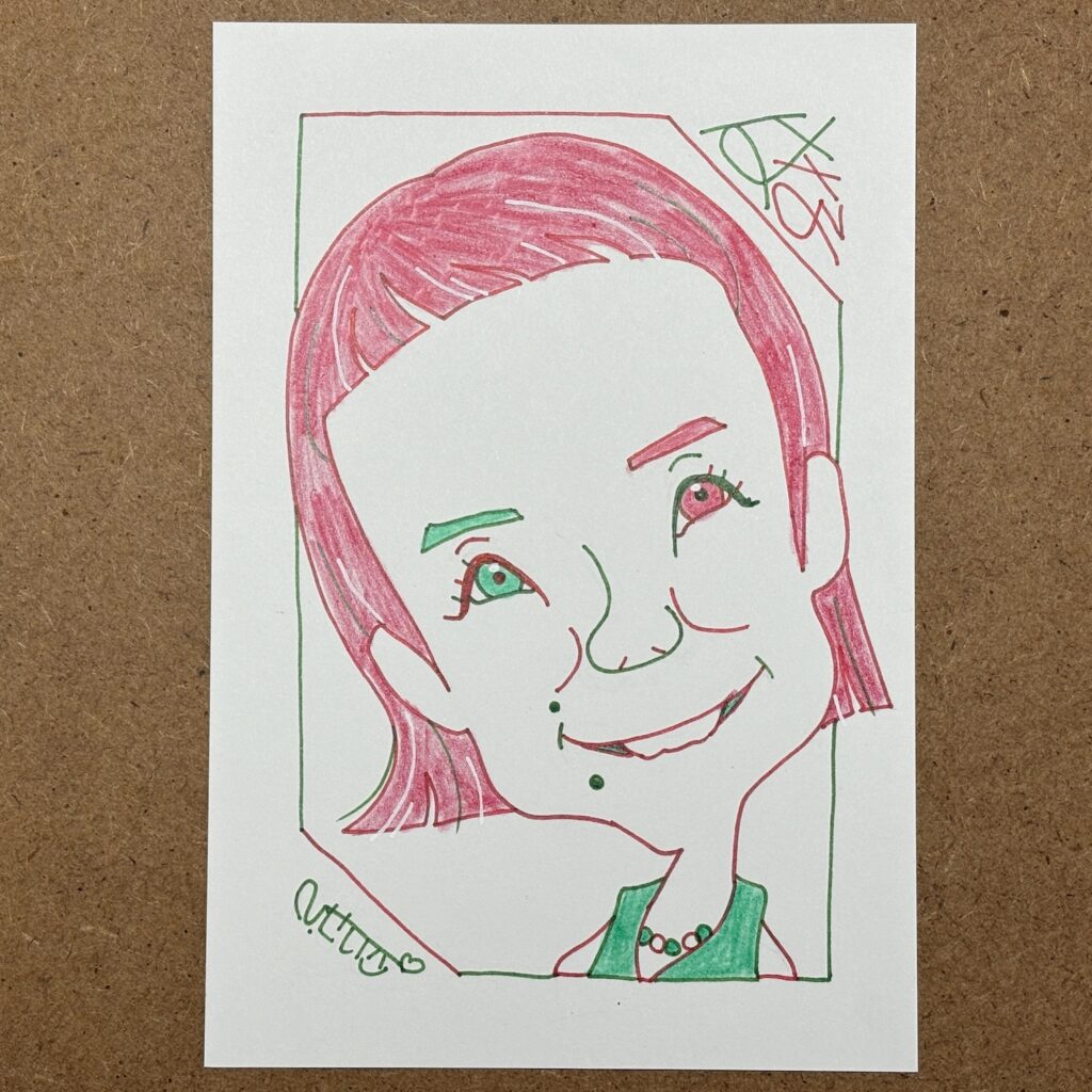 はなさん似顔絵