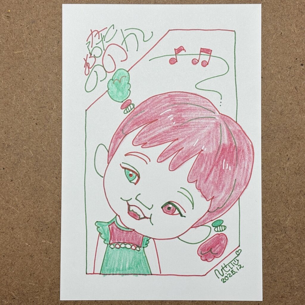 村形ののかちゃん似顔絵