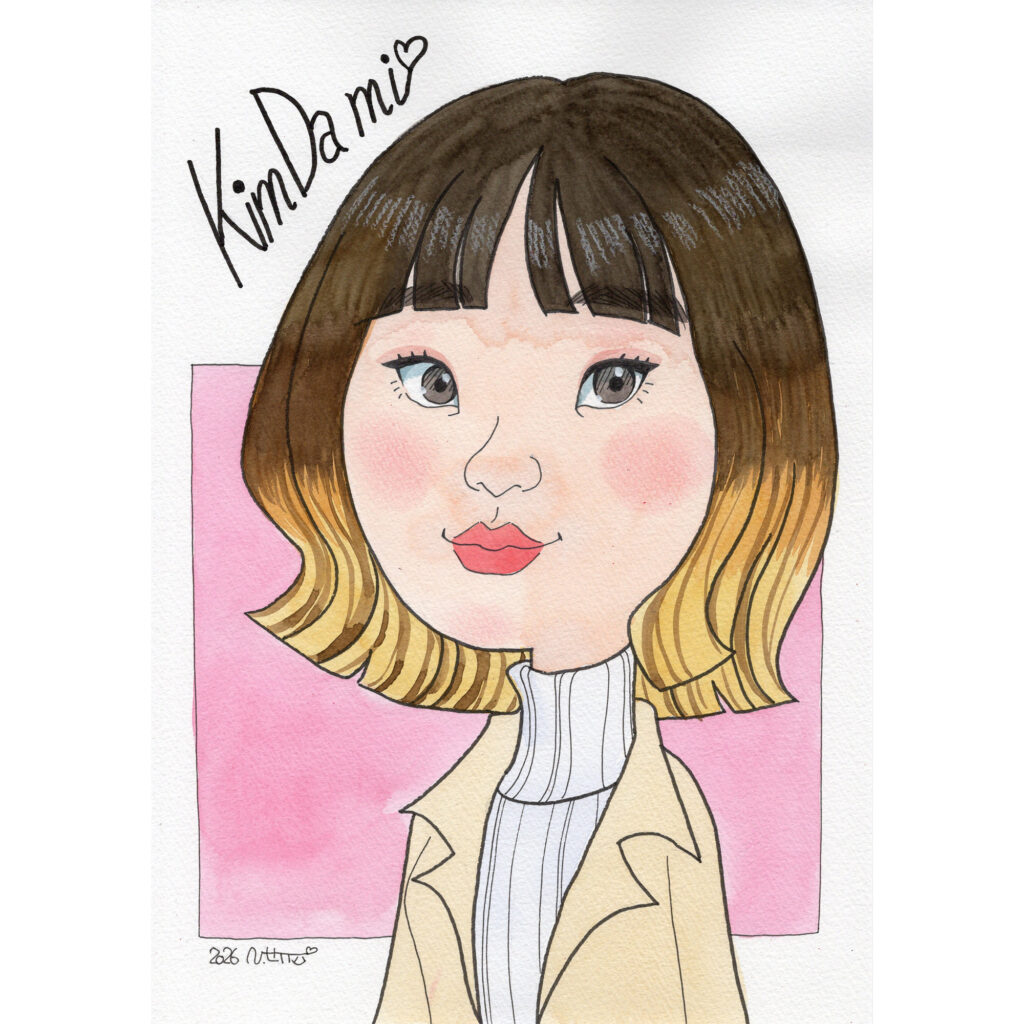 キムダミさん似顔絵