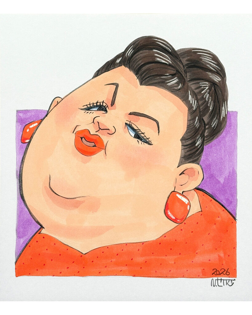 マツコデラックス似顔絵