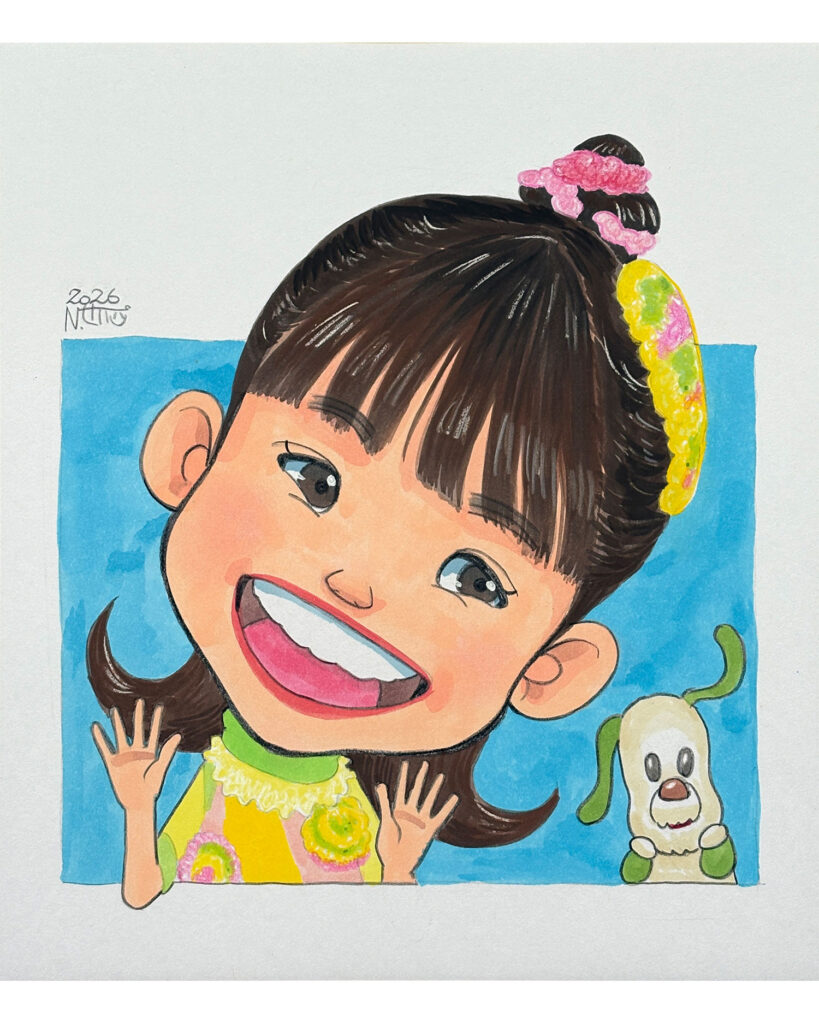 おうちゃん似顔絵