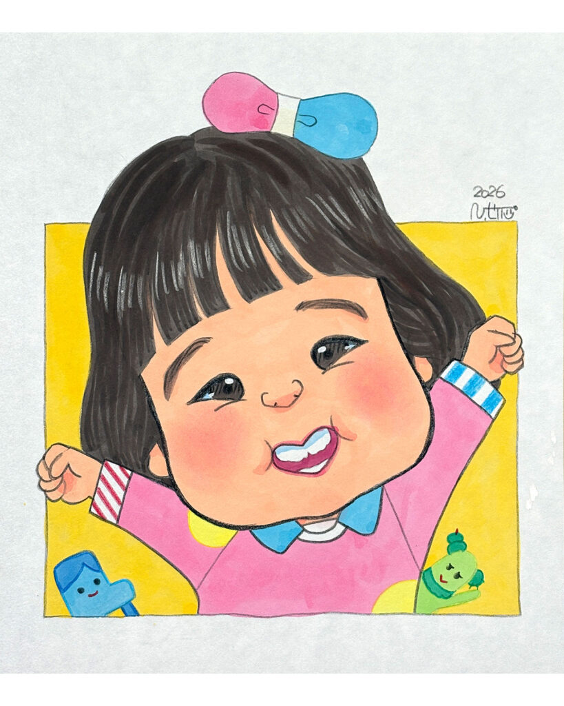 スイちゃん似顔絵