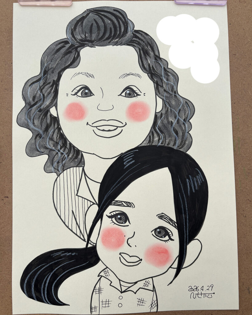 ご家族似顔絵