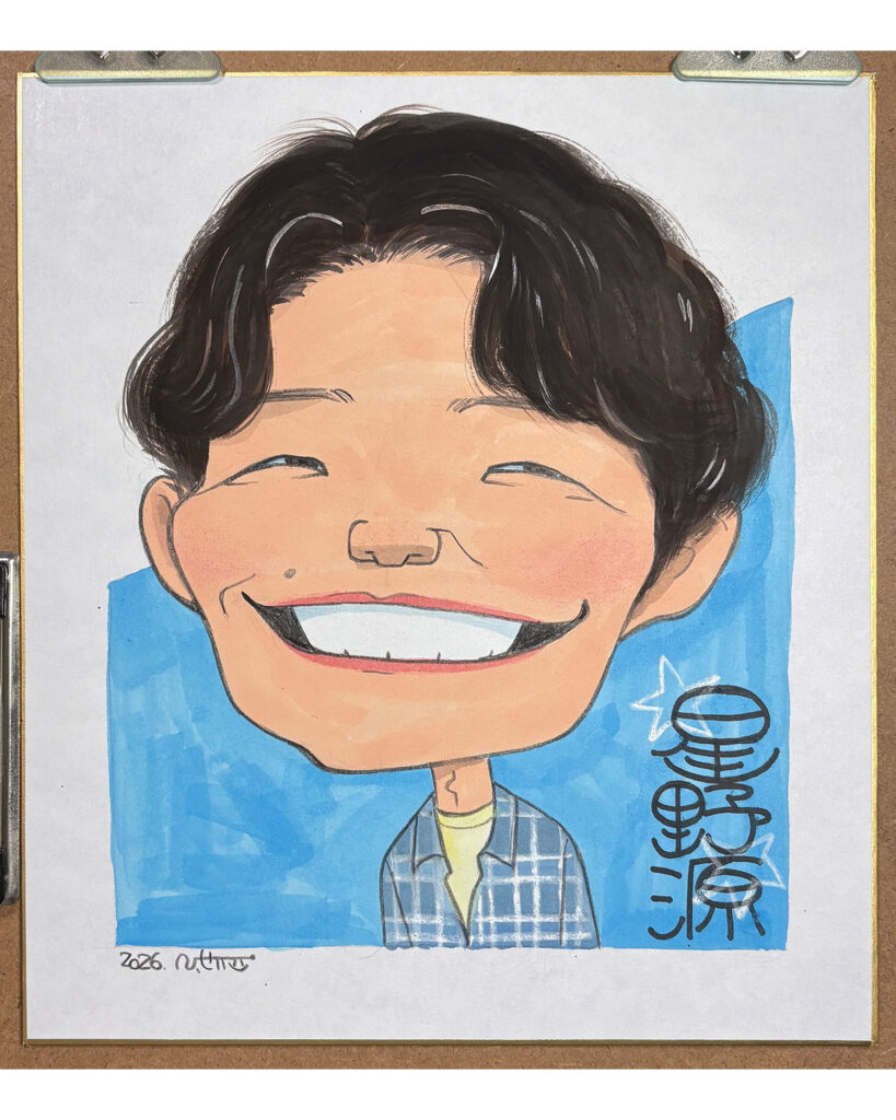 星野源さん似顔絵
