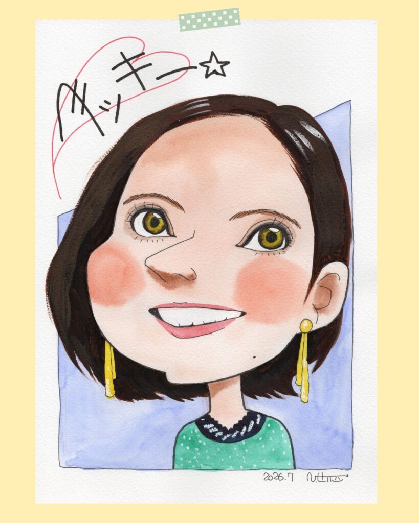 ベッキーさん似顔絵