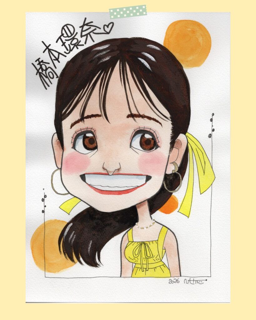橋本環奈似顔絵