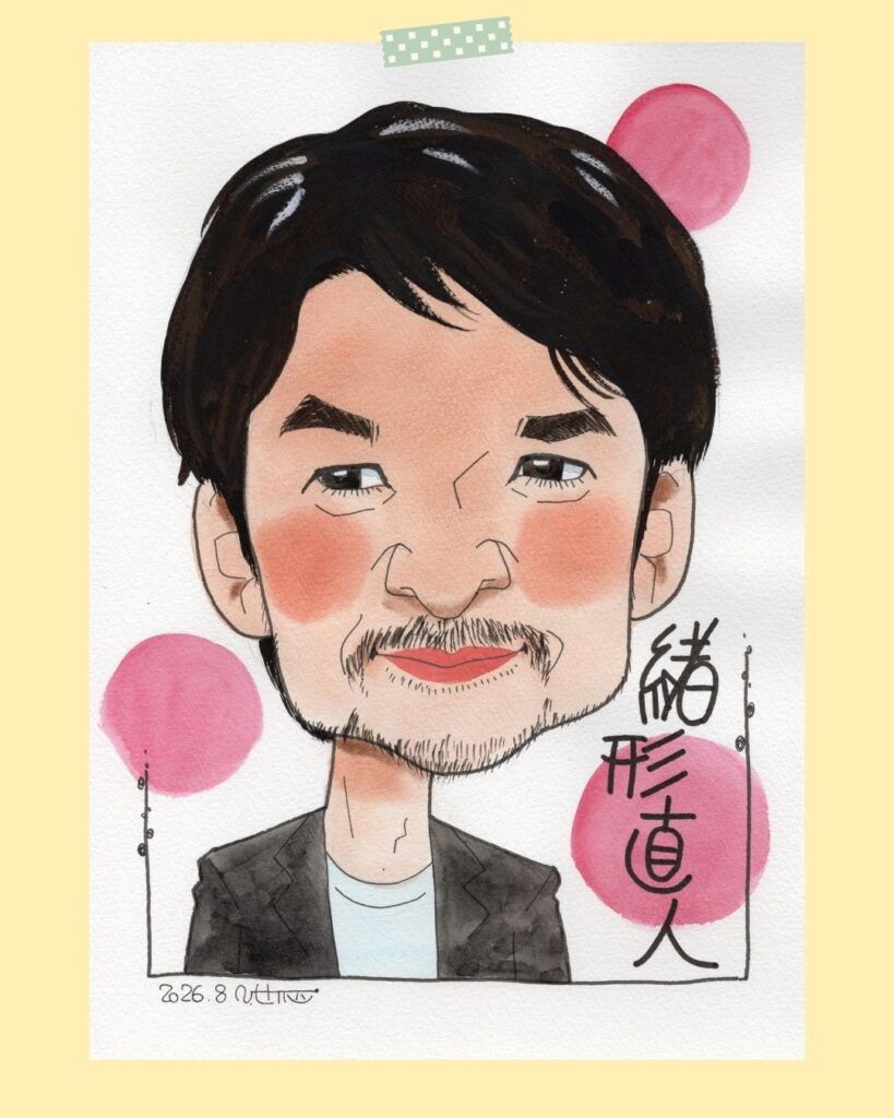 緒方直人さん似顔絵