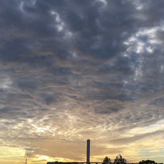 早朝の雲
