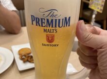 シメはビール