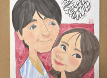 波瑠＆高杉似顔絵