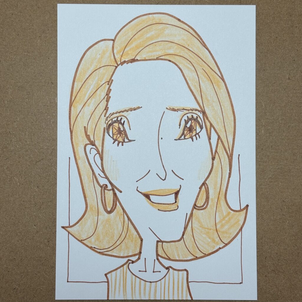 いしだあゆみさん似顔絵