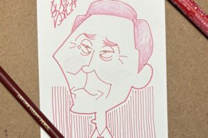 松重豊さん似顔絵