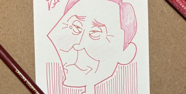 松重豊さん似顔絵