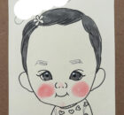 赤ちゃん似顔絵