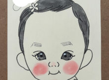 赤ちゃん似顔絵