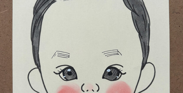 赤ちゃん似顔絵
