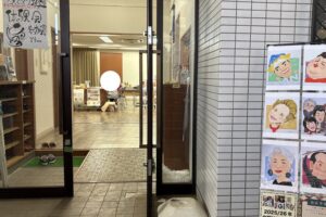 避難訓練マルシェ風景