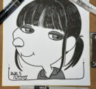 蒔田彩珠さん似顔絵