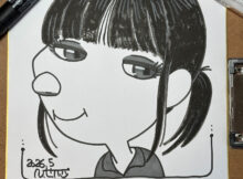 蒔田彩珠さん似顔絵