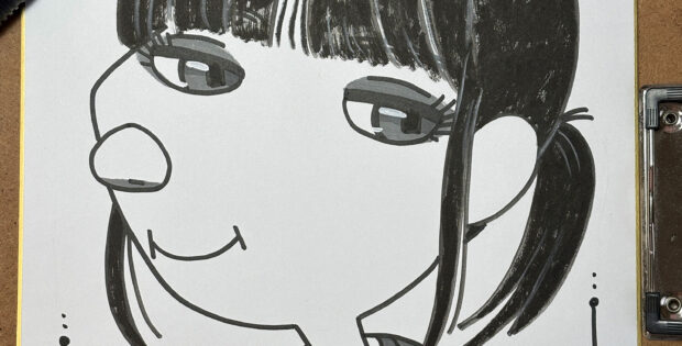 蒔田彩珠さん似顔絵