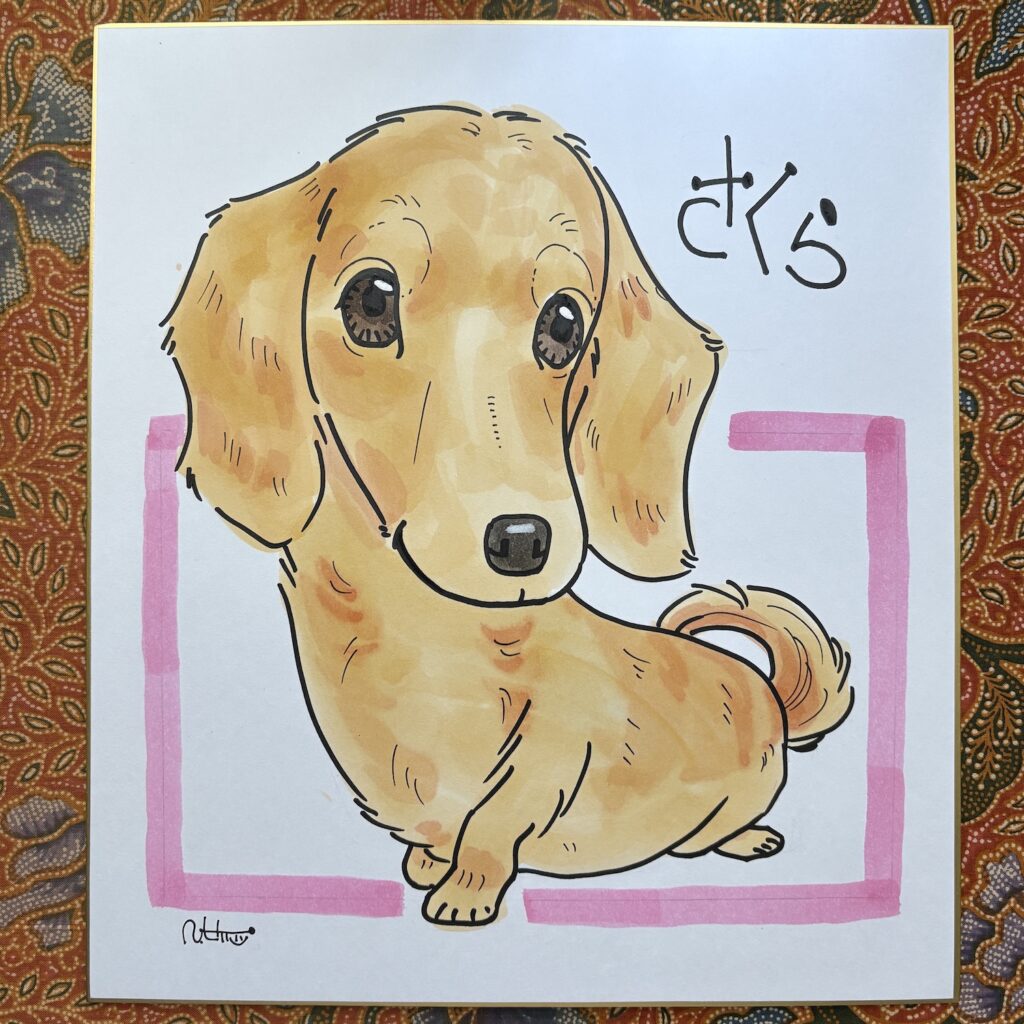 ワンコ似顔絵サンプル