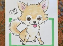 ワンコ似顔絵サンプル