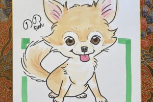 ワンコ似顔絵サンプル