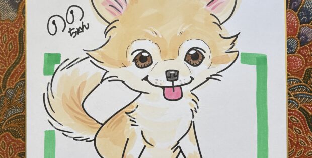 ワンコ似顔絵サンプル