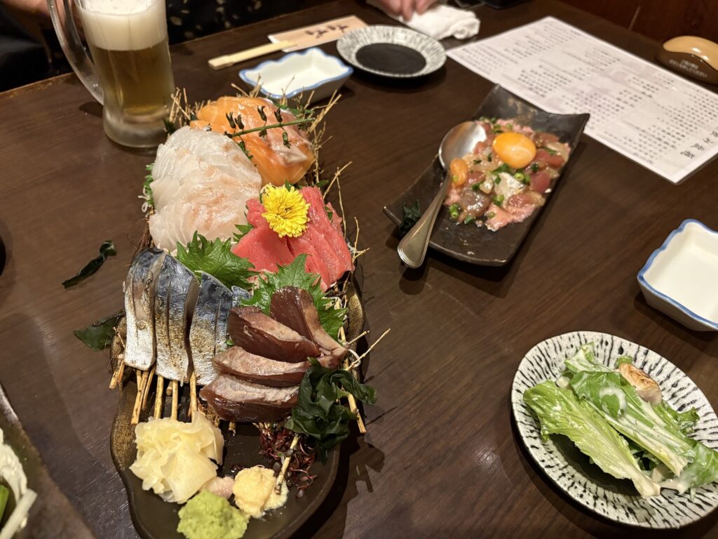 居酒屋で乾杯