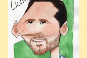 メッシ似顔絵