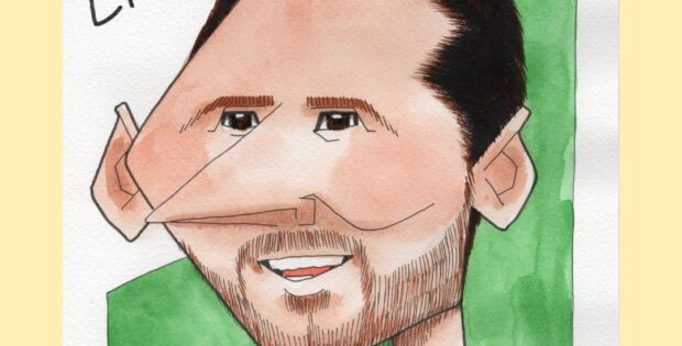 メッシ似顔絵