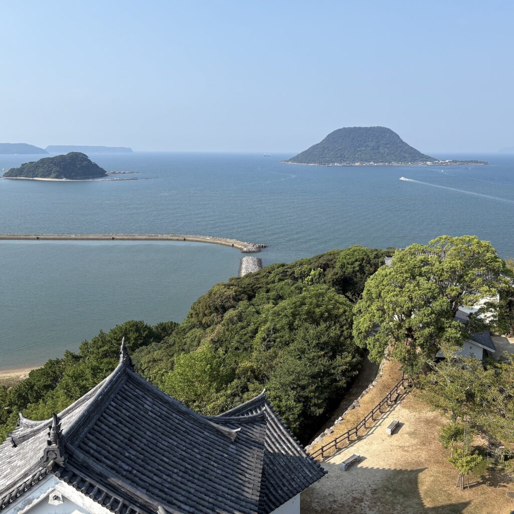 唐津城から