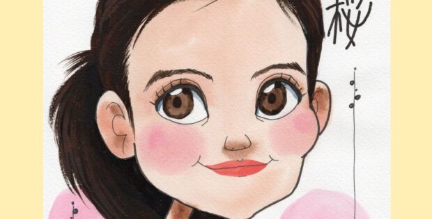 今田美桜似顔絵
