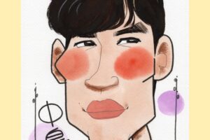 中島歩さん似顔絵
