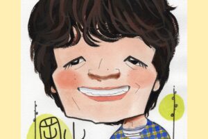岡山天音さん似顔絵