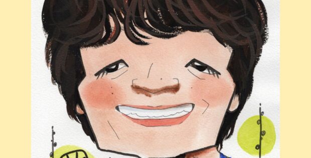 岡山天音さん似顔絵